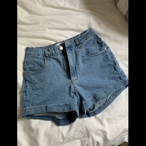 Cotton On High Waisted Stretch Denim Shorts